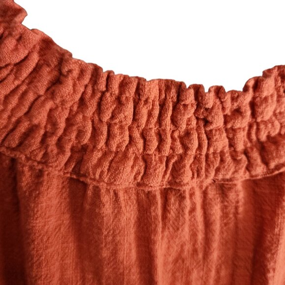 Women’s INC Medium Coral, no sleeves, 100% cotton, Halter Top - Picture 14 of 14